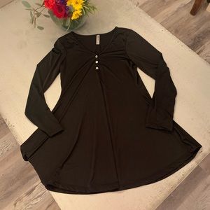Black skater style tunic top